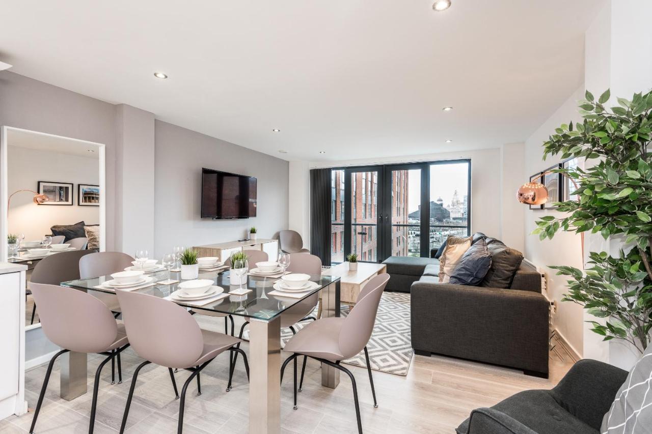 Host Apartments - Contemporary 3 Bed Apt With Balcony - Perfect For Long Stays Liverpool Exterior photo